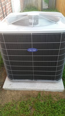 New outside heat pump