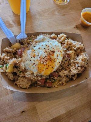 Spam and Pineapple fried rice w/ sunny egg