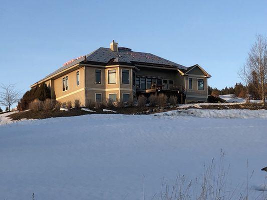 Giving this beautiful home a facelift! #artisanroofingco