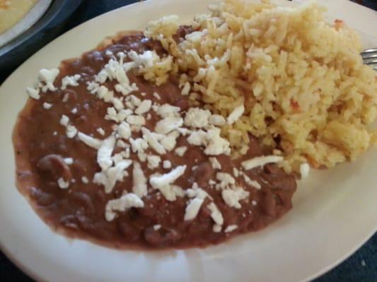 Rice and beans.