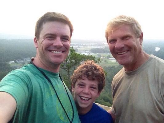 My son and I with our host and new friend, Chuck Farneth.