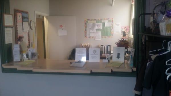 A welcoming and informative reception area