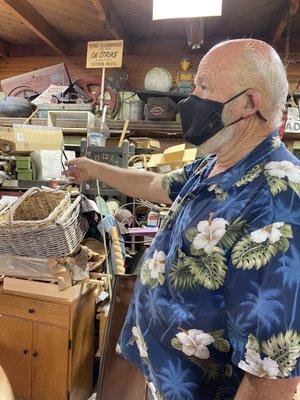 Owner describing the estate sale he got a piece from