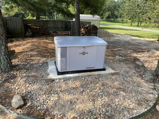 Generator Installation 20kw for a Hair salon business in Henderson Tx.