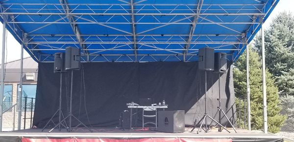 Large outdoor stage gig