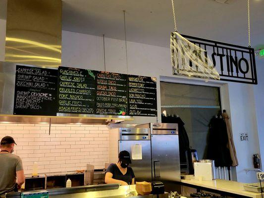 Storefront (11/06/21). @FaustinoWhittier @PoetGardens #Whittier #UptownWhittier #FoodHall #Pizza #MexicanFood