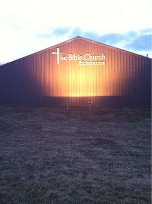 The new lights and sign that can be seen from E 465 just North of the Emerson exit :)