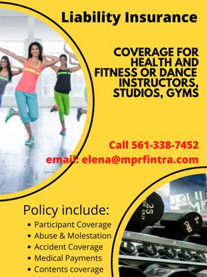 Insurance for fitness instructors and fitness studios