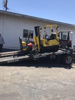 Bills Lift Service offers equipment transportation!