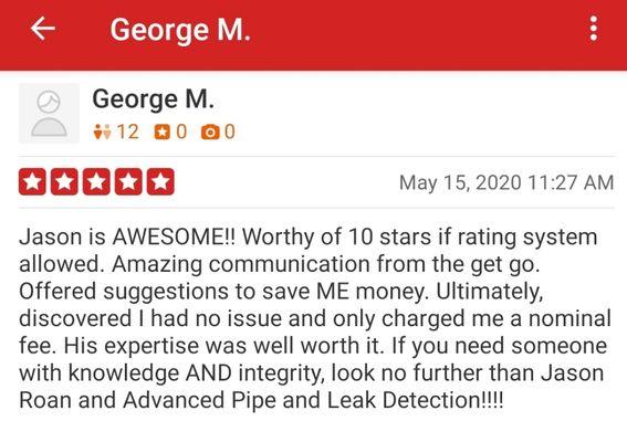 Customer review