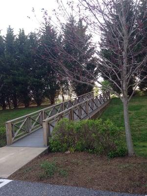 Walkway into the opening. Awesome pictures/wedding spot