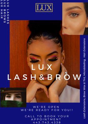 LASHES & BROWS 
BY LUX