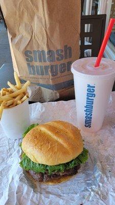 Classic Smashburger combo.