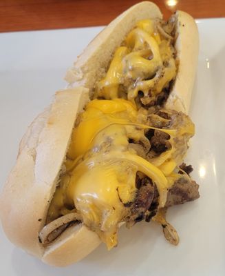 cheesesteak with onions