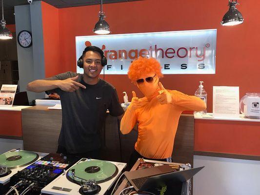 Djing at Orange Theory Fitness!