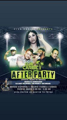 CLUB CARIBE AFTER PARTY 

WITH DJ LANDO MC MARCY DJ ECLIPSE MC MISAEL