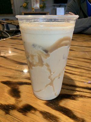 Iced coffee- house blend with caramel