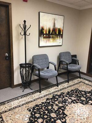 Waiting room for clients.