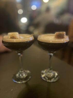 Toasted marshmallow espresso martinis