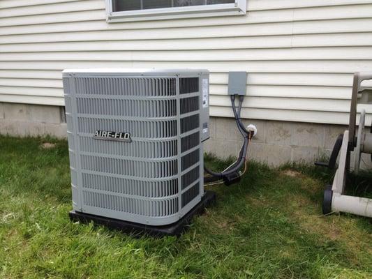 Installed a mobile home air conditioner