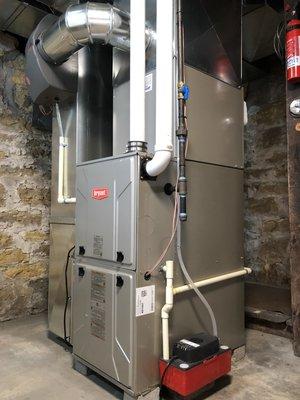 New furnace installation...