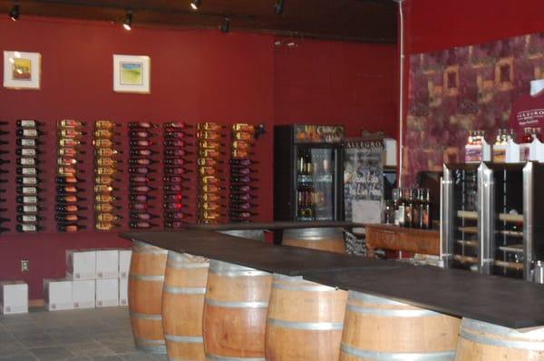 The Tasting Room at Allegro Winery.