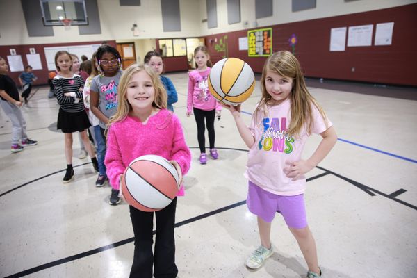 Students enjoying the PE class at Mayo Elementary School