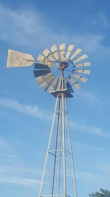 Common site in Rankin..windmill at Rankin Trailer Park