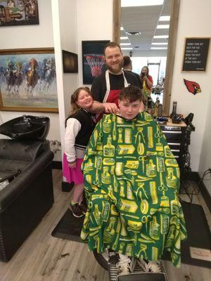 The Barbers family haircutters. Open every day open everyday