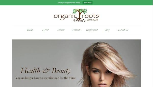 Organic Roots Eco Salon is an organic hair salon near Evanston, IL. We gave their old website a much needed refresh.