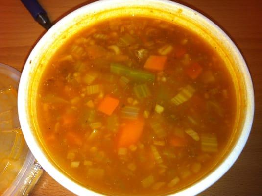 Vegetable beef soup!