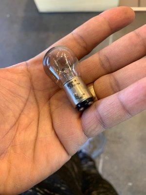 Bulb NAPA spec'd wrong and won't return/exchange