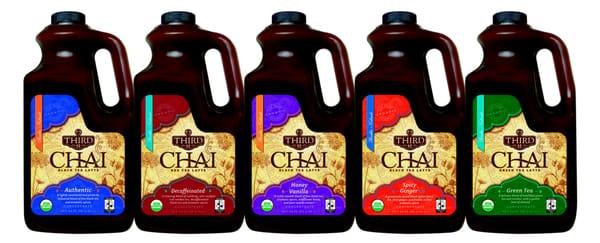 Third Street Chai is a convenient liquid mix of black tea and aromatic spices.