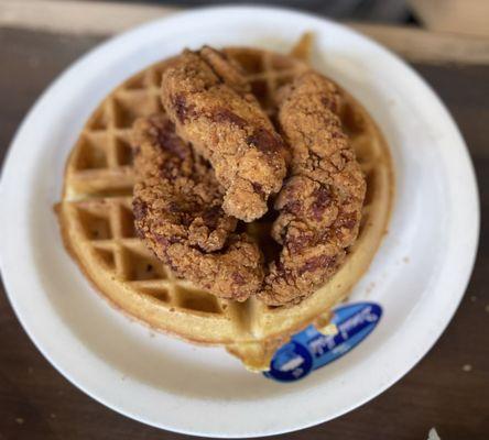 Chicken and waffles