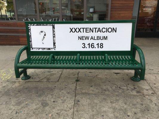 @XXXtentacion new album is out! See his bus benches take over the streets of LA! #? #xxxtentacion #outdoor #marketing #ooh #busbenches #la