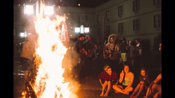 Campfire jam after hours at Kingdom Bound 2016