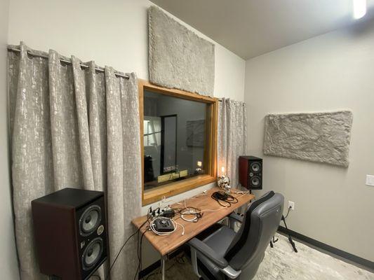 Room 8 $75.00 per hour to lay your tracks down. Bring your DAW and do your thing.