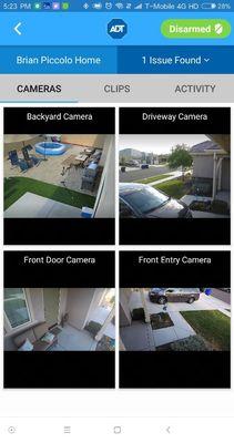 Live and Recorded Video with ADT Security Cameras