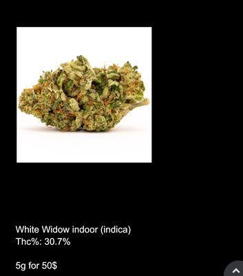 White widow top seller around the area