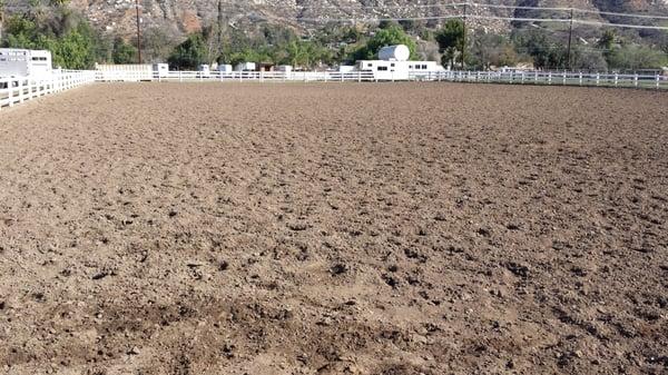 Here is Risen Son's HUGE arena two days after rain. You can't even tell it got rained on.