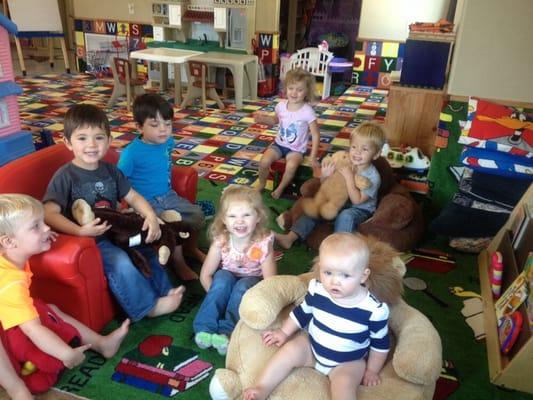 Story time at daycare!