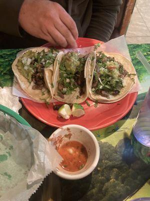 Bistec tacos