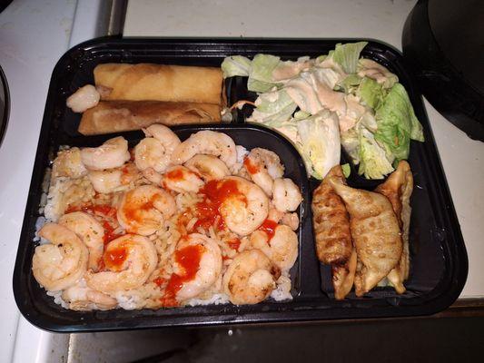 shrimp teriyaki bento box