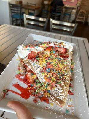 Fruity Pebbles Crepe