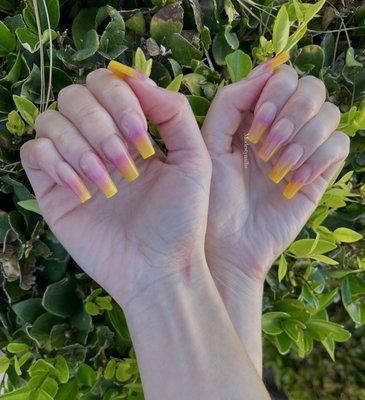 Ombré sunset full set