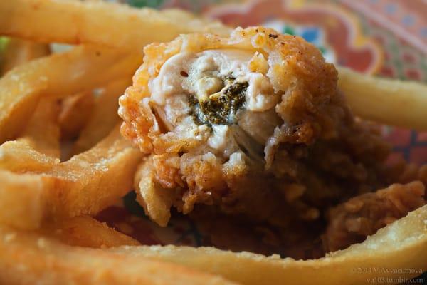 Oyster and fries (Oyster & Shrimp Platter)