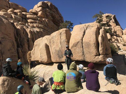 5-day Joshua Tree Climbing Camp for high school students.