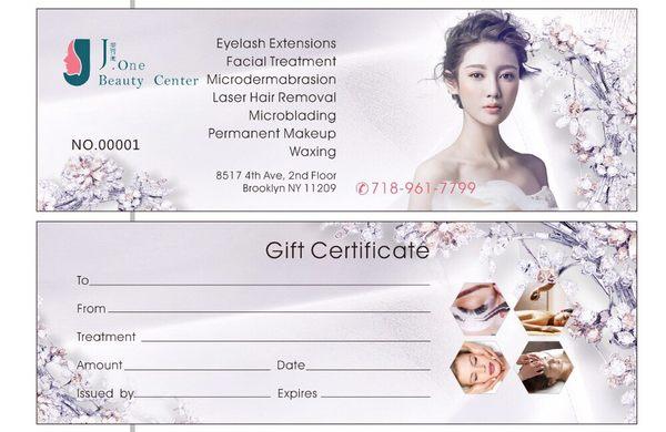 Gift Certificate Available