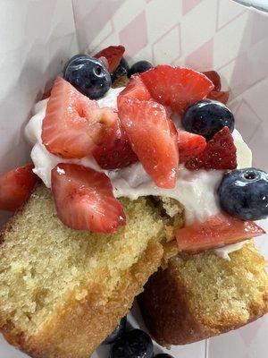 Olive Oil Cake w/ Maple Whipped Ricotta and berries