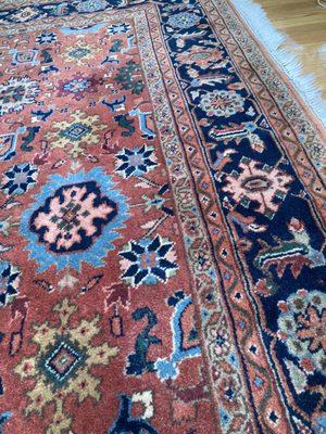 Clean oriental rug